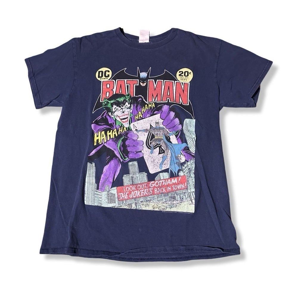 Delta T-Shirt Mens Medium Black Excellent Batman #251 Joker Graphic Comic Tee